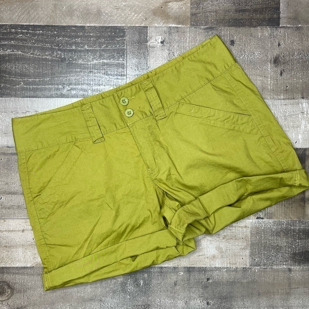 NWT The North Face Lotus Canvas Short Avocado Green size 10